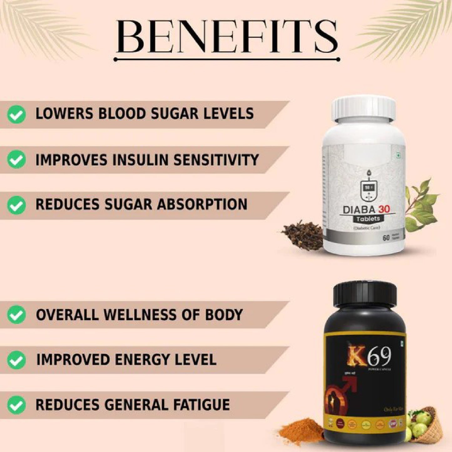 Diaba 30 & K69 Herbal Wellness Combo – Daily Support for Vitality & Balanced Lifestyle