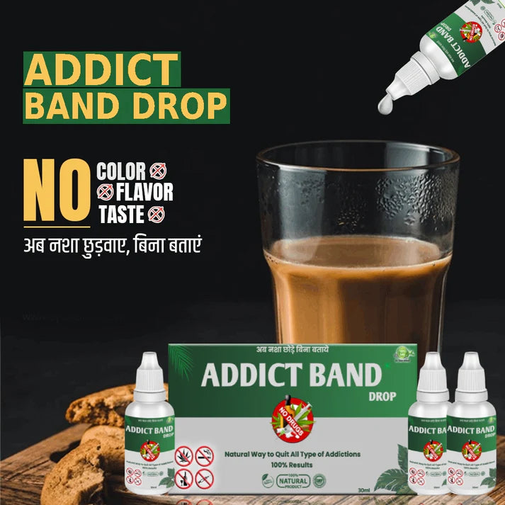 Addict Band Pure Herbal Product - Ayurvedic De- addiction Remedy for all type of Addiction