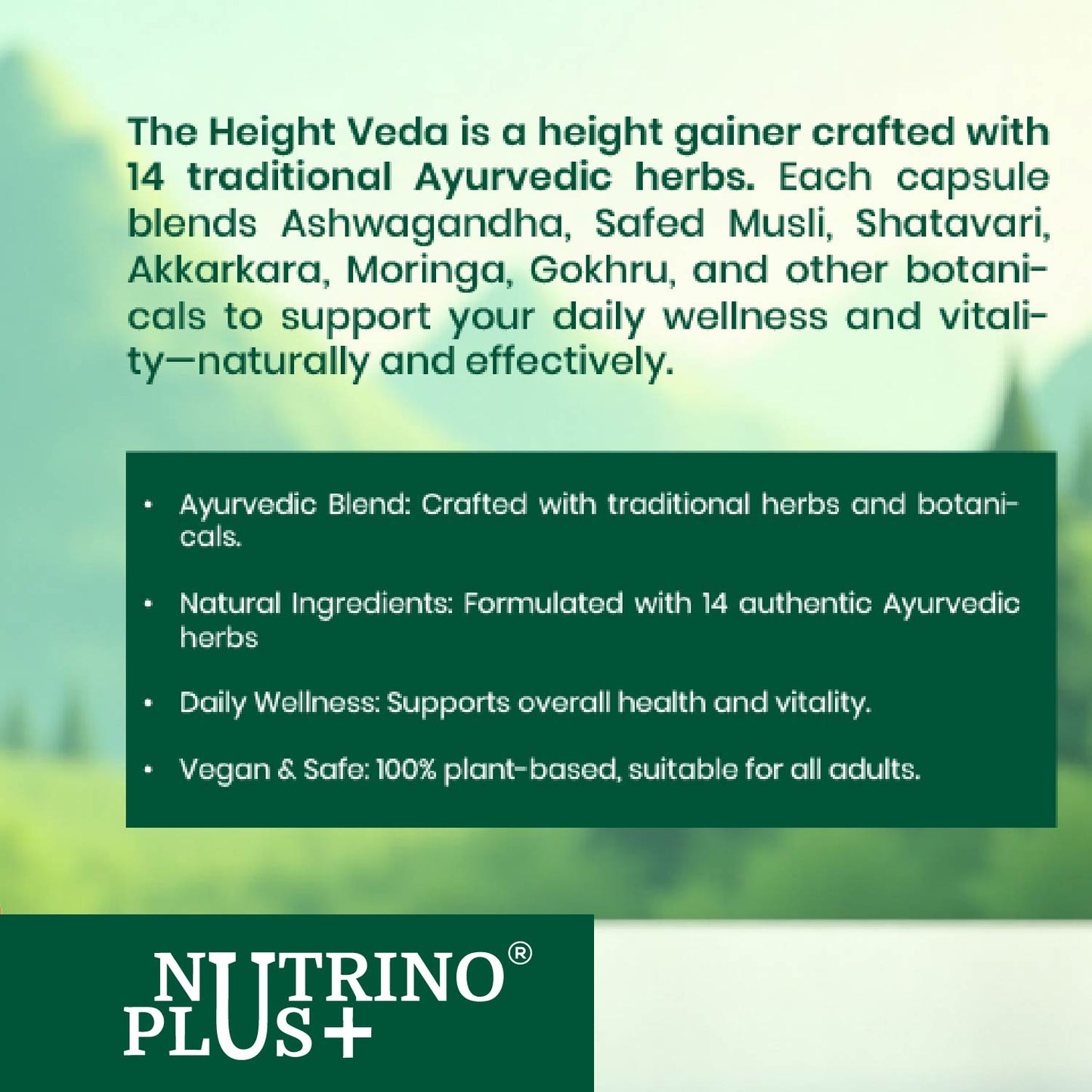 NutrinoPlus Height Veda Powder | Ayurvedic Height Growth Formula