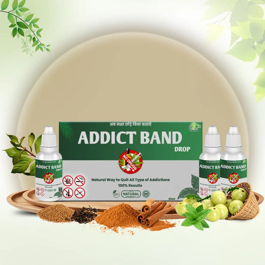 Addict Band Pure Herbal Product - Ayurvedic De- addiction Remedy for all type of Addiction