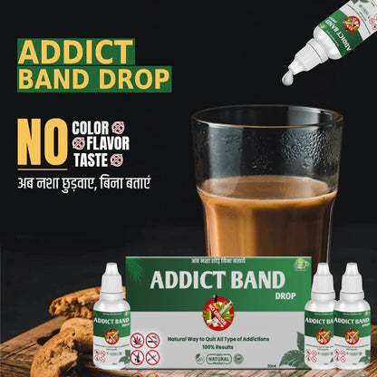 Addict Band Pure Herbal Product - Ayurvedic De- addiction Remedy for all type of Addiction