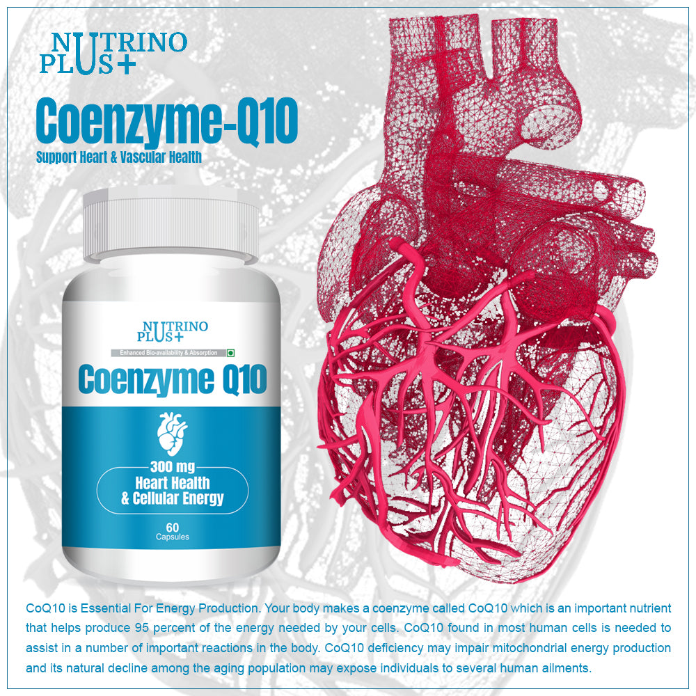 NutrinoPlus Coenzyme Q10 | Heart Health Support Supplement