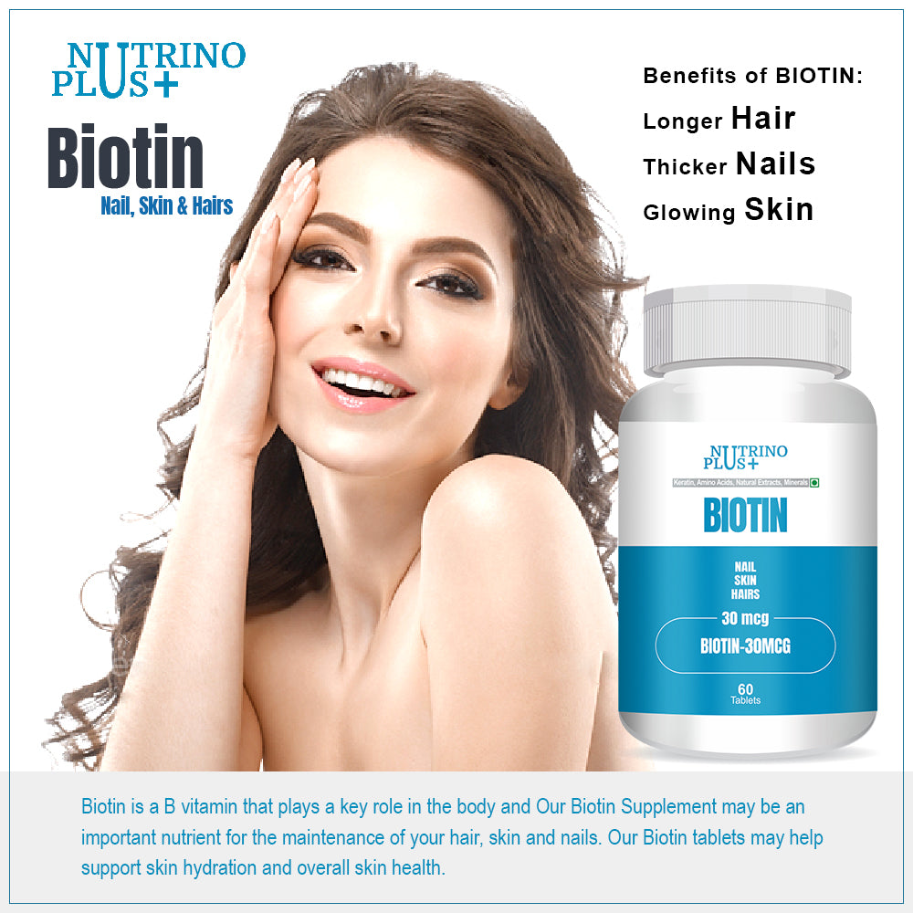 NutrinoPlus Biotin | Biotin Hair Growth Capsules