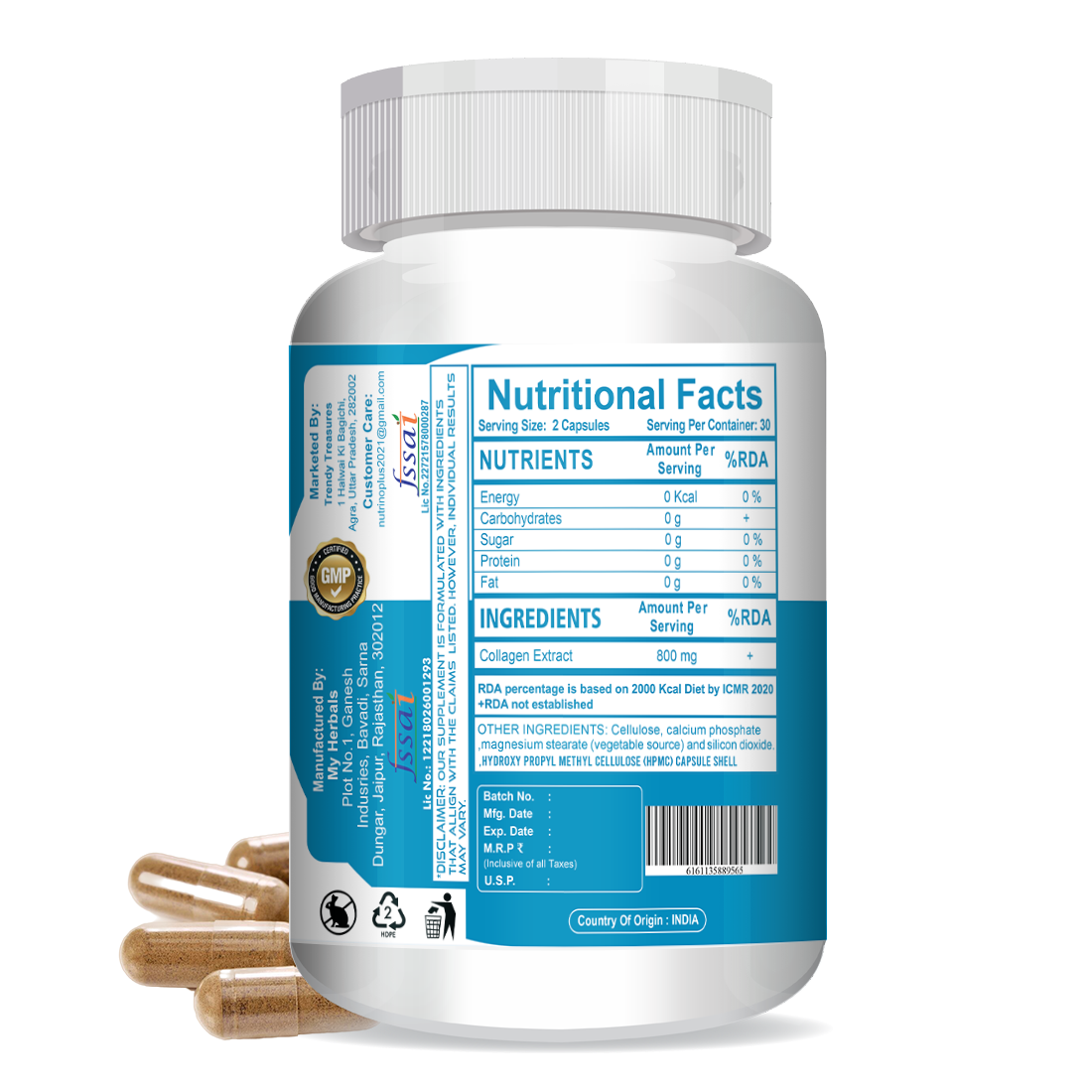 NutrinoPlus Collagen | Veg Collagen Builder Skin Radiance