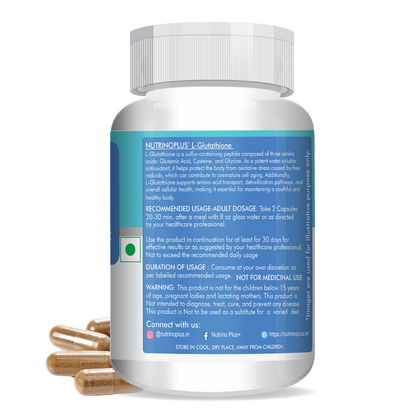 NutrinoPlus L-Glutathione | Glutathione Skin Whitening Pills